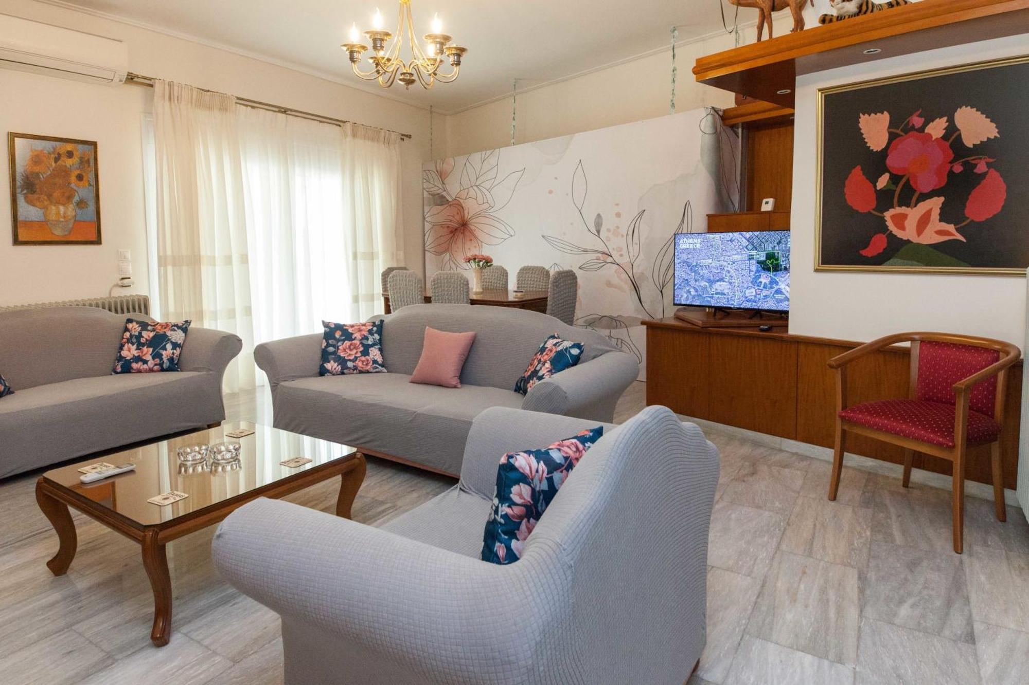 Classical 2 Bd Beauty Apt In Peaceful Chalandri Athens Exterior photo